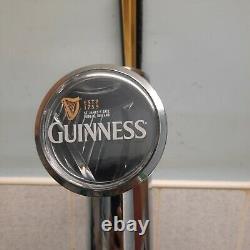 Guinness Chrome Beer pump bar font man cave bar or home bar with drip tray