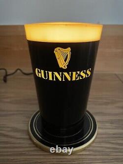 Guinness Illuminated Bar Top Pub Pump Font Sign Advertising Light Rare STUNNING