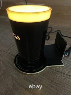 Guinness Illuminated Bar Top Pub Pump Font Sign Advertising Light Rare STUNNING