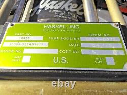 HASKEL 2013 16878 Pump Booster Air Amplifier 10.3 Bar Used and untested