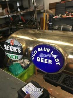 Hi-gene 5 Tap Brass Beer Font/pump For Man Cave/shed Pub/home Bar. Light Up