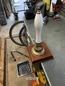 Homark Beer Engine/ Beer Pump For Man Cave/shed Pub/home Bar. Brass/white
