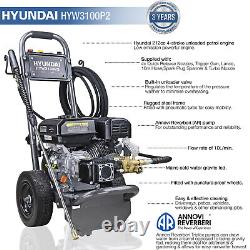 Hyundai 3100psi Commercial Use Petrol Pressure Washer Jet Power High Grade Pump