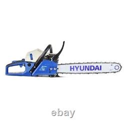 Hyundai Petrol Chainsaw 20 50 cm Cut Bar 62cc 2-Stroke Easy-start HYC6200X