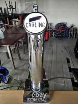 Illuminated carling extra cold Beer pump condensing tap bar pub mancave club