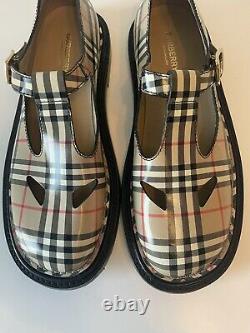 Ladies Burberry Hannie Vintage Nova Check T Bar Shoes Size 40/6 Must See