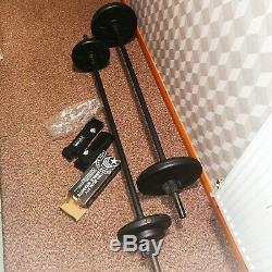 Les Mills Body Pump Bar And Weights Set, 2 bars, 6 weights plus ankle weights