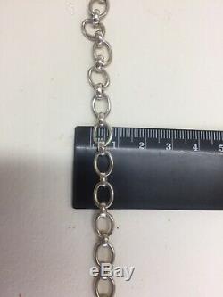 Links Of London Vintage Sterling Silver T-bar & Heart Bracelet (16.8g)