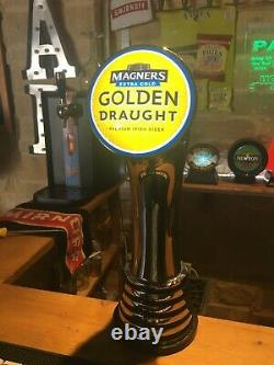 Magners cider Golden draught beer pump bar font man cave bar