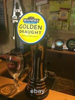 Magners cider Golden draught beer pump bar font man cave bar