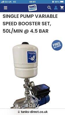 Mains cold water booster pump