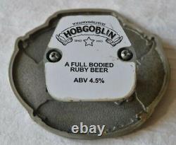 Metal Wychwood Hobgoblin Beer Real Ale 3D pub hand pull pump clip badge bar sign