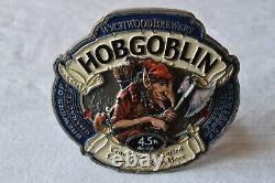 Metal Wychwood Hobgoblin Beer Real Ale 3D pub hand pull pump clip badge bar sign