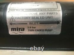 Mira 2 Bar Twin Ended Shower Pump Very Little Use