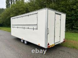 Mobile Bar Box Trailer Catering Double Axel Trailer With Draft Beer Pumps & More
