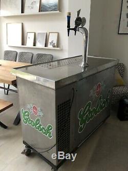 Mobile Bar With 2 Draught Pumps And Chiller