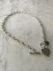 Necklace Sterling Silver 925 Double Heart & T Bar Necklace (1978J)