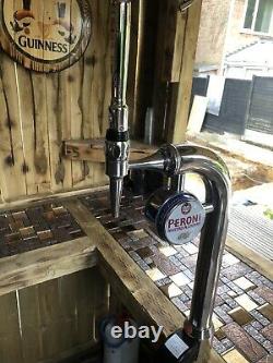 Nice Chrome Peroni Pump Full Set Up Outside Bar Man Cave Mobile Bar Beer Equip