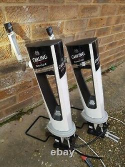 Pair Carling Beer Pump Extra Cold Lager Beer Font/tap/man Cave/pub Untested
