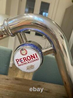 Peroni Nastro Azzuro beer pump bar font