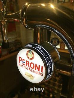 Peroni Nastro Azzuro beer pump bar font with light transformer included