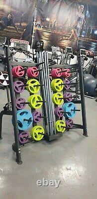 Physical body pump Plates bars clips / Rack. Commercial Gym Equipment