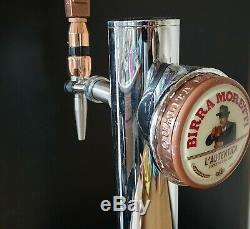 Porta Icon Chrome Bar Font / Birra Moretti/ Beer Pump / Mancave / Home Bar / Pub