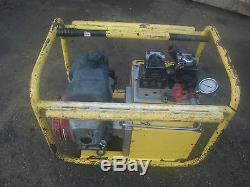Powerteam Petrol / hydraulic pump ram cylinder jack 700bar 10000psi