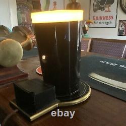 Rare 1980s Guinness Bar Top Font -Vintage Retro Man Cave Pub Pump Light Display