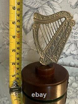 Rare Vintage Guinness Award Prize Promo Brass Harp On Plinth Pub/Bar/Man cave