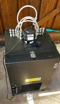 Remote Beer Cooler ECO 6 Line with flojet recirculating pump, man cave, bar