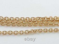 Retired Authentic Pandora Solid 14ct. Goldd Chain Necklace 550110- 42cm