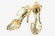 Roberto Cavalli Leather Shoes T-bar Straps Heel Point Toe Pumps Size 37.5