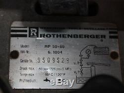 Rothenberger PRUFPUMPE RP50-60 WATER HAND PUMP TEST PRESSURE TESTER 50 BAR