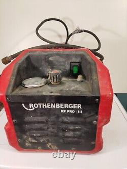 Rothenberger RP PRO III 3 CORDED 110V 1300W 40 BAR ELECTRIC PRESSURE TEST PUMP
