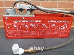 Rothenberger RP50 Precision Test Pump 60 bar / 860 psi / 6 MPa capable