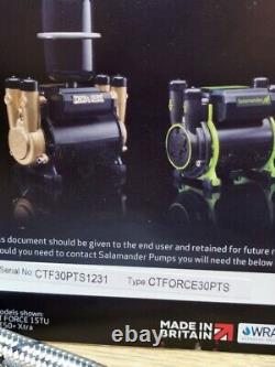 Salamander CT Force 30PT 3.0 Bar Twin Positive Shower Pump READ Spares Or Repair
