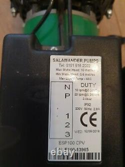 Salamander ESP100 CPV 3 bar twin impeller shower pump