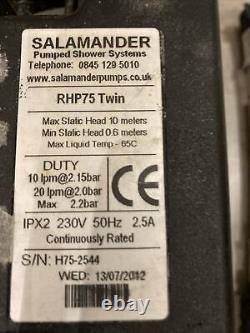 Salamander RHP75 2.2 Bar Centrifugal Twin Pump