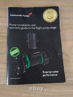 Salamander RP80SU 2.4 Bar Right Single Impeller Shower Pump