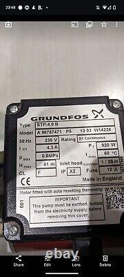 Shower pump Grundfos 4 Bar Shower Pump Amazon STP-4.0B (AP052)