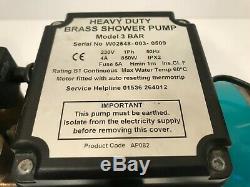 ShowerForce SF 3 Bar Heavy Duty 3.0 Bar Twin Brass Positive Shower Pump