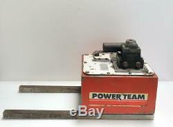 Spx Power Team P460d Hydraulic Hand Pump 4-way Valve 700 Bar/ 10,000 Psi Uu