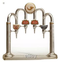 Stella Artois Beer Pump Font 4 Tap Dispenser T Bar Pub Club Man Cave Very Rare