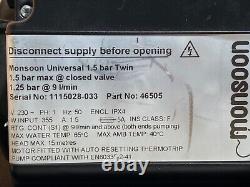 Stuart Turner Monsoon 1.5 Bar Twin Universal Shower Pump Negative 46505 2 3