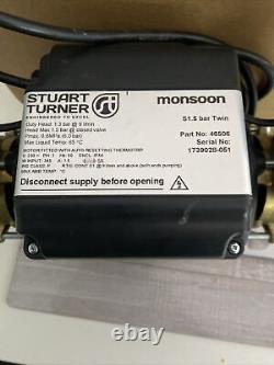 Stuart Turner Monsoon Standard 1.5 Bar Twin Pump 46506 and Hoses