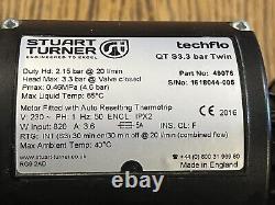 Stuart Turner Shower Pump Techflo QT S3.3 Bar Twin 49076