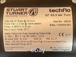 Stuart Turner Techflo QT S3.3 Bar Twin Positive Shower Pump 49530 3 2