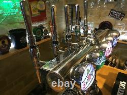 Stunning Angram 5 font Chrome T Bar beer pump