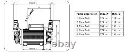 Superb Stuart Turner Monsoon 3.5 Bar Twin Standard Shower Pump Positive 46417 3